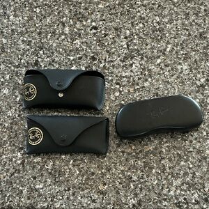Ray-Ban Black Eyewear Cases Trio
